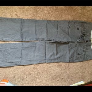 Anthropologie elevenses gray wide leg trouser